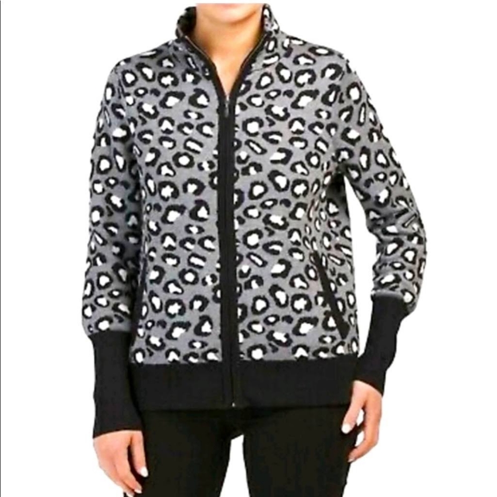 Rachel Zoe Fitted Zip-Up Bomber Jacket Size XS